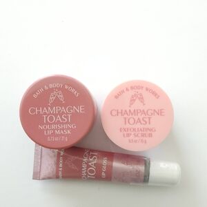 Bath and body works, champagne toast lip care set